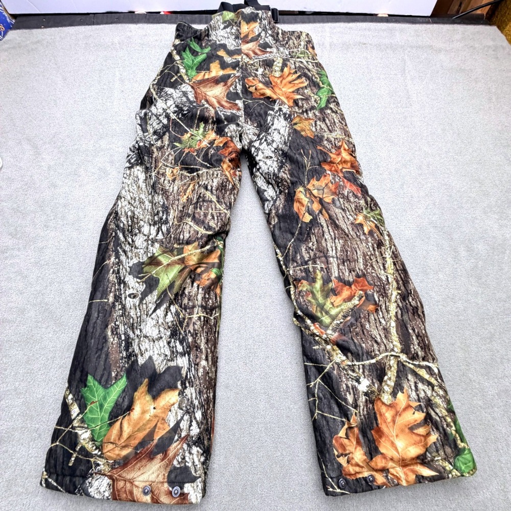 AGO All Game Outfitters Mossy Oak Camo Insulated Bib Overalls Medium Hunting